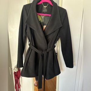 Ted Baker Rytaa Short Belted Wrap Coat Size Medium